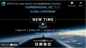 virgin galactic unity 22 space flight live stream