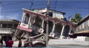 destruction from the haiti earthquake august 2021