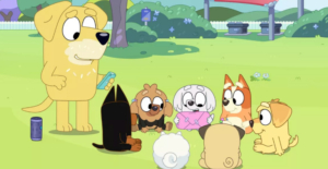 Bluey in Pass the Parcel episode