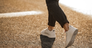 Man walking outdoors